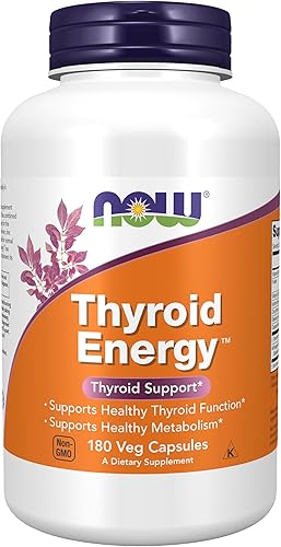NOW Thyroid Energy supplement with iodine tyrosine selenium zinc copper