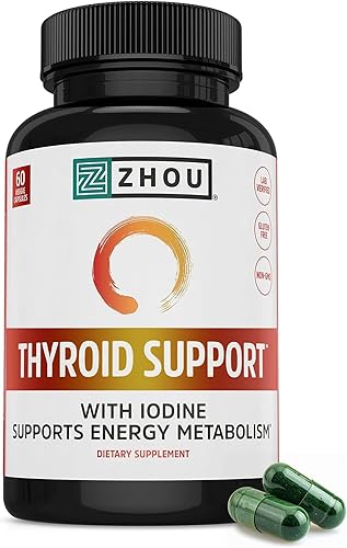 ZHOU Thyroid Support supplement with iodine selenium zinc ashwagandha
