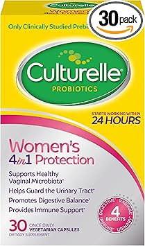 Culturelle 4-in-1 Probiotics for Women capsule bottle