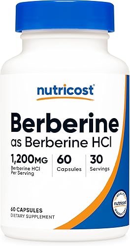 Nutricost Berberine HCl 1200mg supplement bottle
