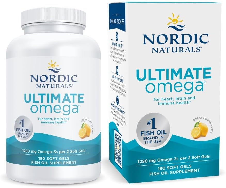 Nordic Naturals Ultimate Omega high-potency EPA DHA fish oil softgels